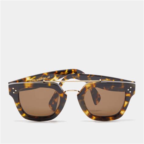 celine square tortoise sunglasses|Celine sunglasses pouch brown.